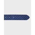 Paul & Shark --- LEATHER BELT BLUE 21416035